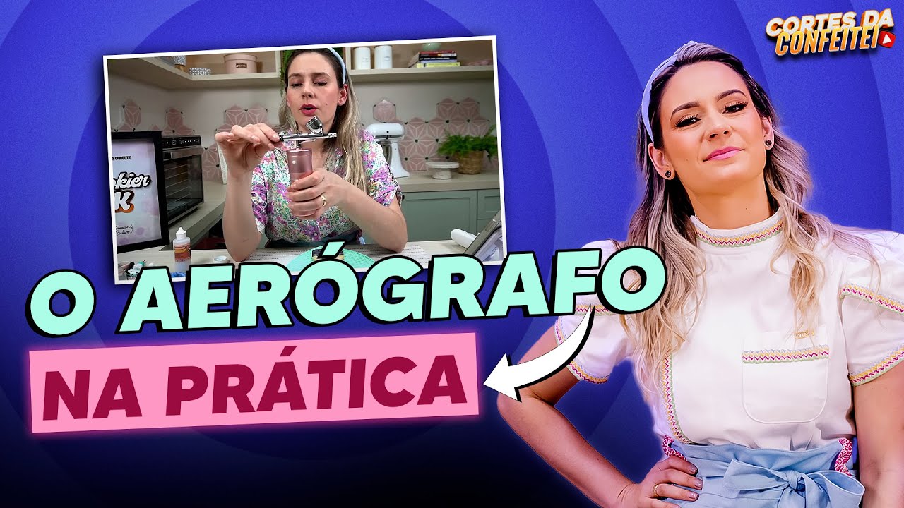 Entendendo como usar o Aerógrafo na prática com biscoitos