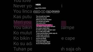 Lirik Lagu Merituhan Pertemukan  Whllyano lirikliriklagu viraltiktok