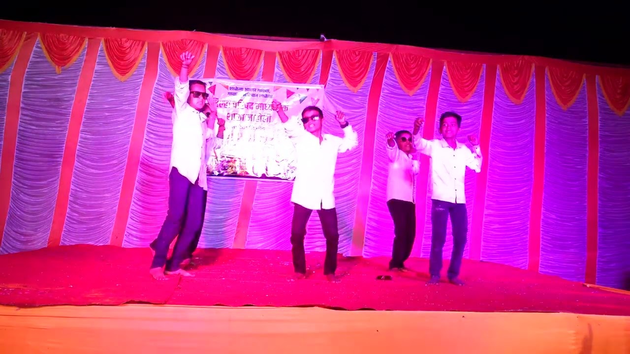 आपलीच हवा....by class 5th boys at ZPHS Naholi school gathering 26 