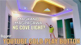 MAGKANO MAGPA-COVE LIGHT? BIGGEST Youtube Gold Play Button! Ang Ganda at Mura (Duco Finish)