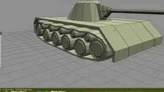 Моделирование танка Wings 3D