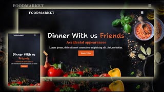Responsive Restaurant Website Using HTML CSS JavaScript | food website using html and css|| Part one