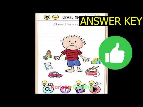 Brain Test Tricky Puzzles LEVEL 159 Cheer him up please - Gameplay Walkthrough Android IOS