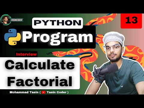 Calculate Factorial in Python Simple Way❤️ | Python Programs 🔥| Day 13