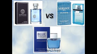 Сравнительный обзор Versace Pour Homme-Antonio Banderas Blue Seduction-Versace Man Eau Fraiche