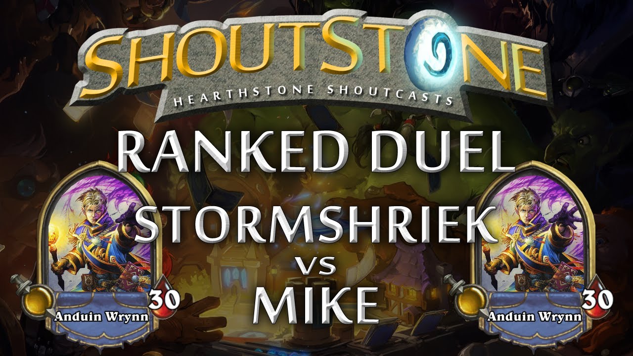 Hearthstone Beta Shoutcast: Stormshriek vs. Mike (Priest vs. Priest) Ranked Duel - ShoutStone