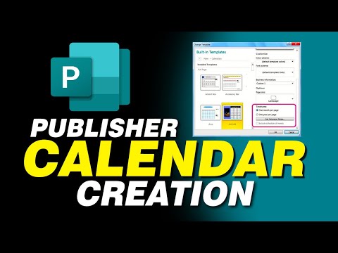 How to Create a Simple Calendar in Publisher
