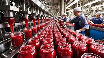 ¿Cómo se HACE la MERMELADA de FRESA? [Proceso En Fábrica]