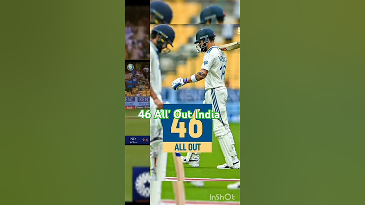 Sirf 46 per all out Hui team India India vs New Zealand first test