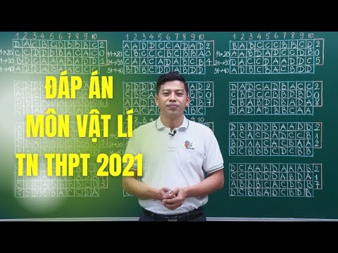 ĐÁP ÁN ĐỀ THI TỐT NGHIỆP THPT 2021 MÔN VẬT LÍ - Thầy Phạm Quốc Toản ĐÁP ÁN ĐỀ THI TỐT NGHIỆP THPT 2021 MÔN VẬT LÍ - Thầy Phạm Quốc Toản