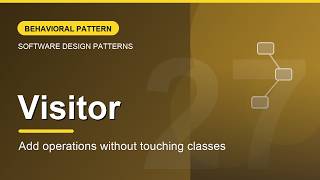 Visitor Design Pattern Explained | Add Operations Without Touching Your Classes