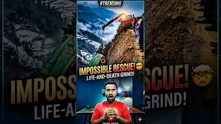 😱 Rescue truck goes down the hill with everything 🚛⛰️ #Rescue #Accident #Viral #Shorts