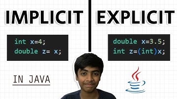 Implicit VS Explicit Type Conversion/Casting in Java