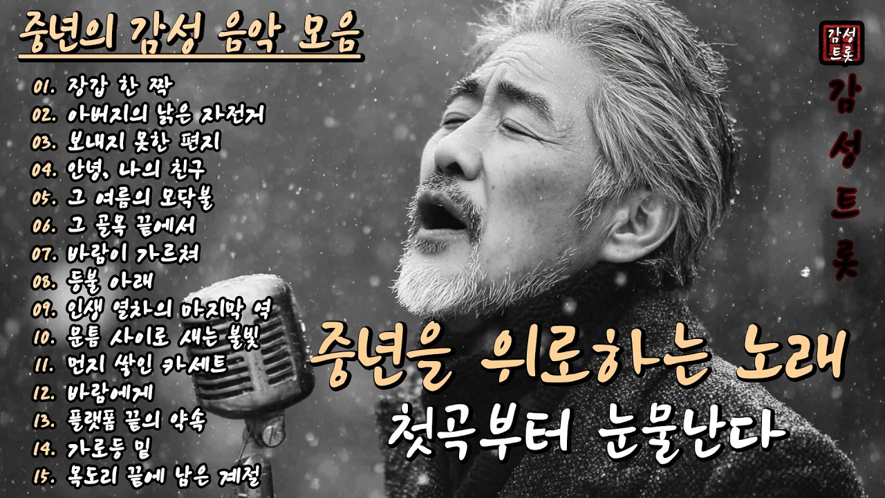 첫곡부터 눈물난다🍂 | 중년의 마음을 위로하는 감성 트로트 15곡 모음 (Part.07)🎵 | #감성트롯 #중년음악 #7080음악