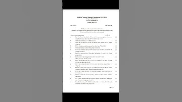 BU Math B.Sc Sem-6 2022 Group Theory 2 Question Paper DSE-33 #previousyearquestions#exam#mathematics