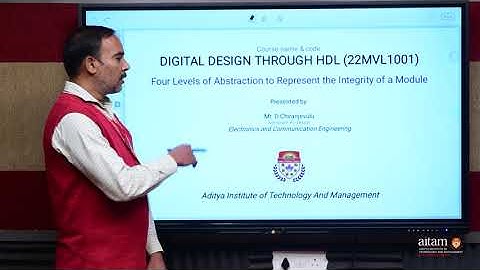 Four Levels of Abstractions in Digital Design  [ M.TECH   VLSI   DDHDL-22MVL1001 ]