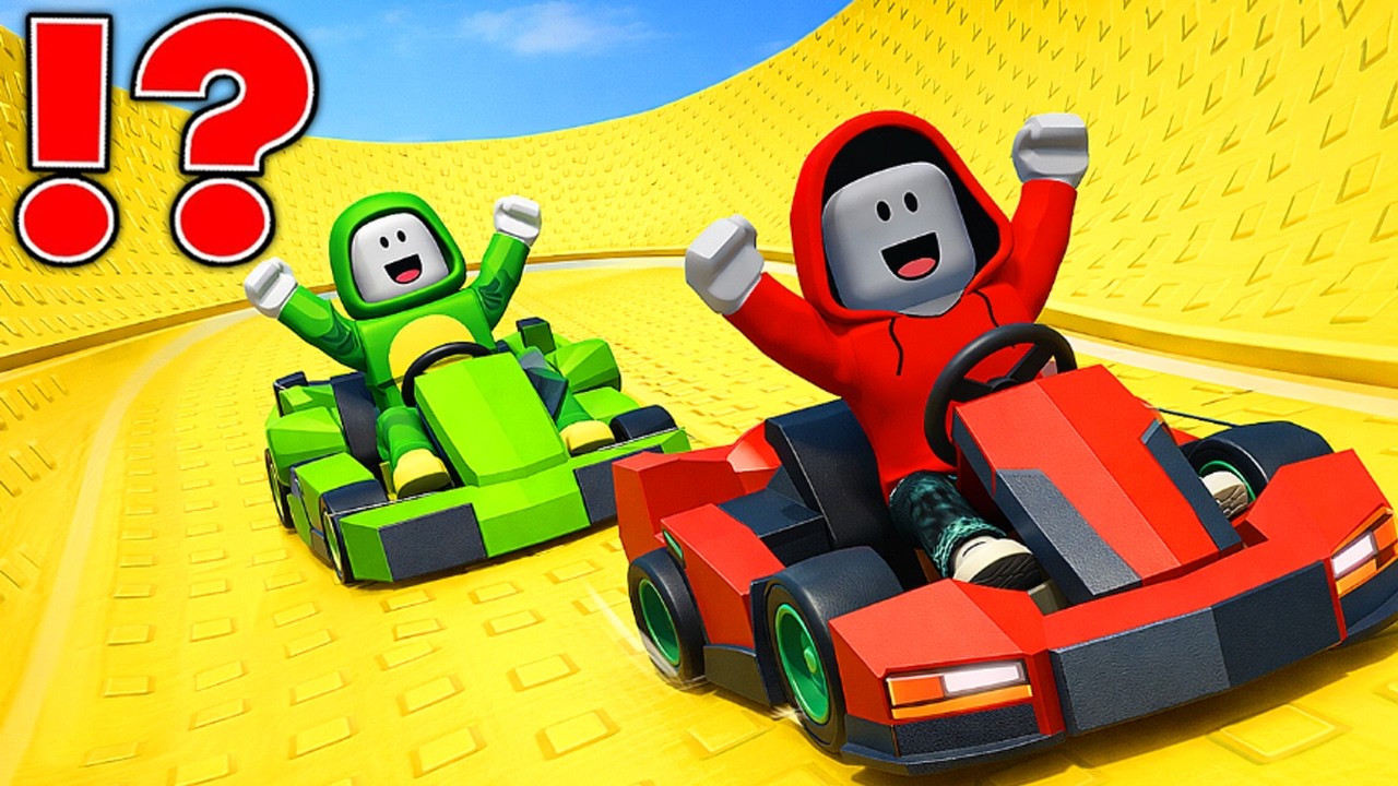 JJ and Mikey Reaching MAX SPEED in Roblox Ride a Cart Down a Slide