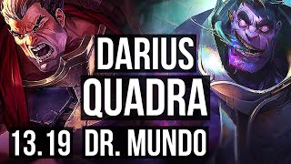 DARIUS vs MUNDO (TOP) | Quadra, Legendary, 300+ games | NA Master | 13.19