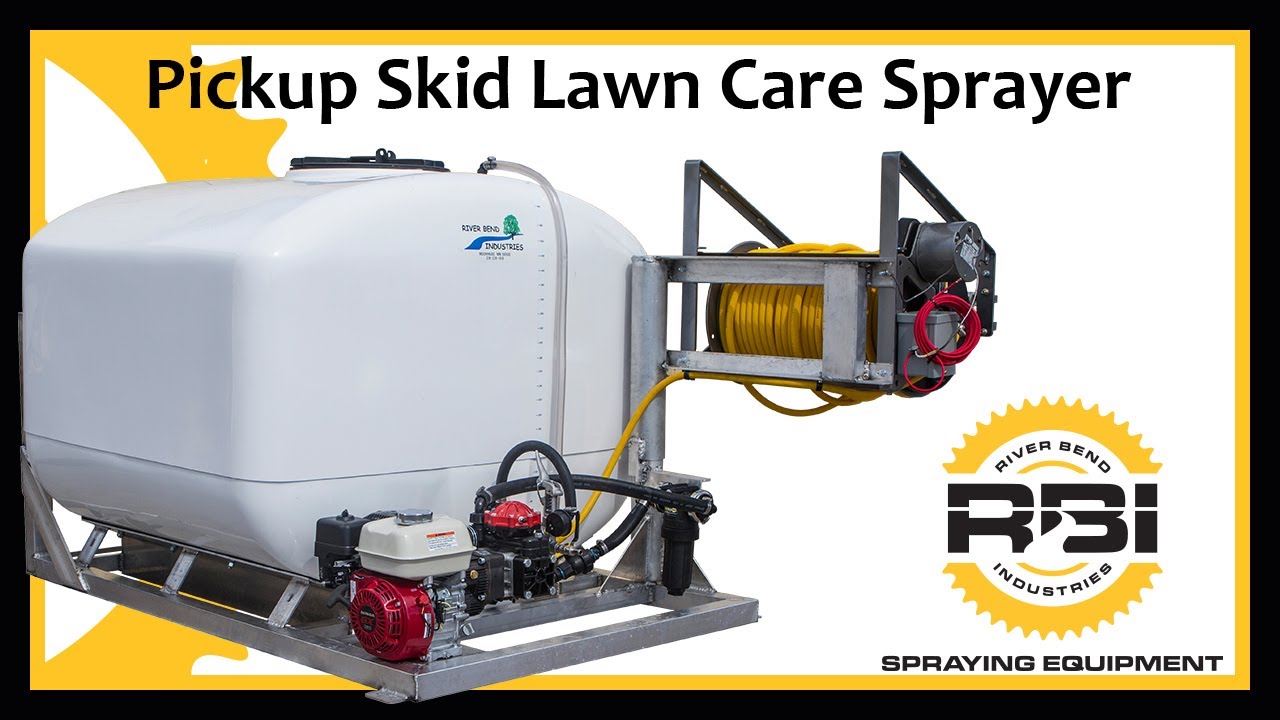 500 Gallon - Lawn Care Skid - Aluminum Frame - Jet Agitation - River Bend Industries
