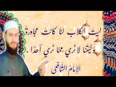 تخيل مصاحبة الكلاب أفضل أحيانا ليت الكلاب لنا كانت مجاورة للإمام الشافعي 