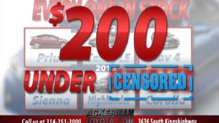 Ackerman Toyota 200 Under