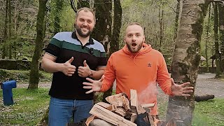 картинка: РЫБА В СОЛИ . ЧЕБУРЕКИ НА МАНГАЛЕ . ГОТОВИМ В СОЧИ . РЕЦЕПТ НА РЕКЕ . WILD KITCHEN
