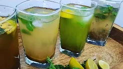 Summer coolers | Lime drink | Pudina drink | Gingerly | Nimbu paani | Sabza drink | Pani puri drink thumbnail