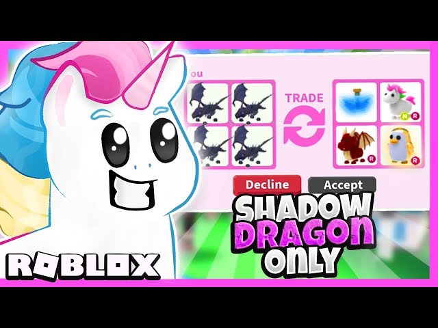 I Traded Only Shadow Dragons In Adopt Me For 24 Hours Roblox - buying all the new safari pets in adopt me roblox