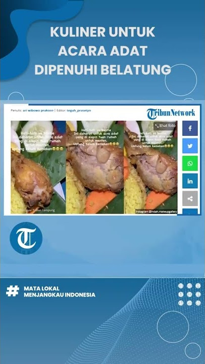 Merinding! Viral Sajian Kuliner Nasi Kuning dengan Ayam yang Dipenuhi Belatung, Begini Penampakannya
