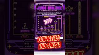 Mengkhawatirkan #indonesia #ekonomi buruk akibat judi online