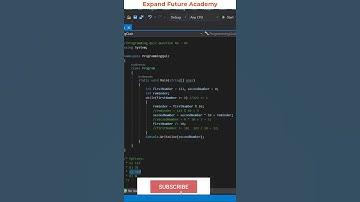 Solution for Programming Quiz Questions - Q5 -  Expand Future Academy #Shorts #CSharp #Dotnet