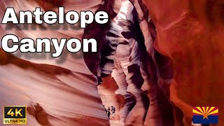 Antelope Canyon,  Page Arizona - 4k 60FPS