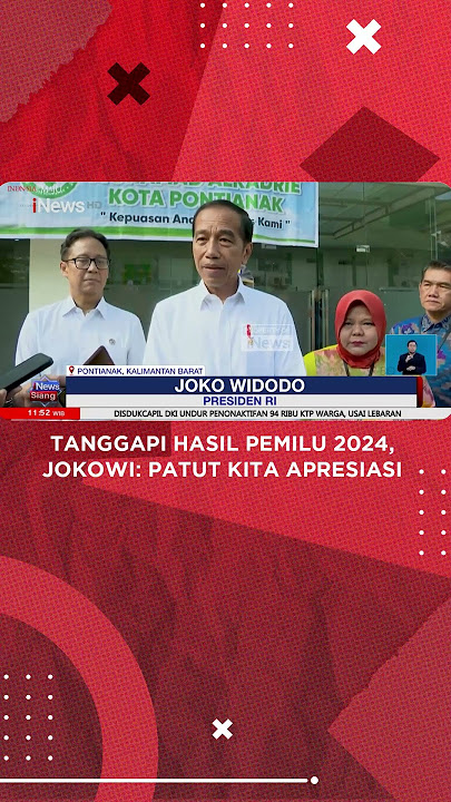 Tanggapi Hasil Pemilu 2024, Jokowi: Patut Kita Apresiasi #shorts