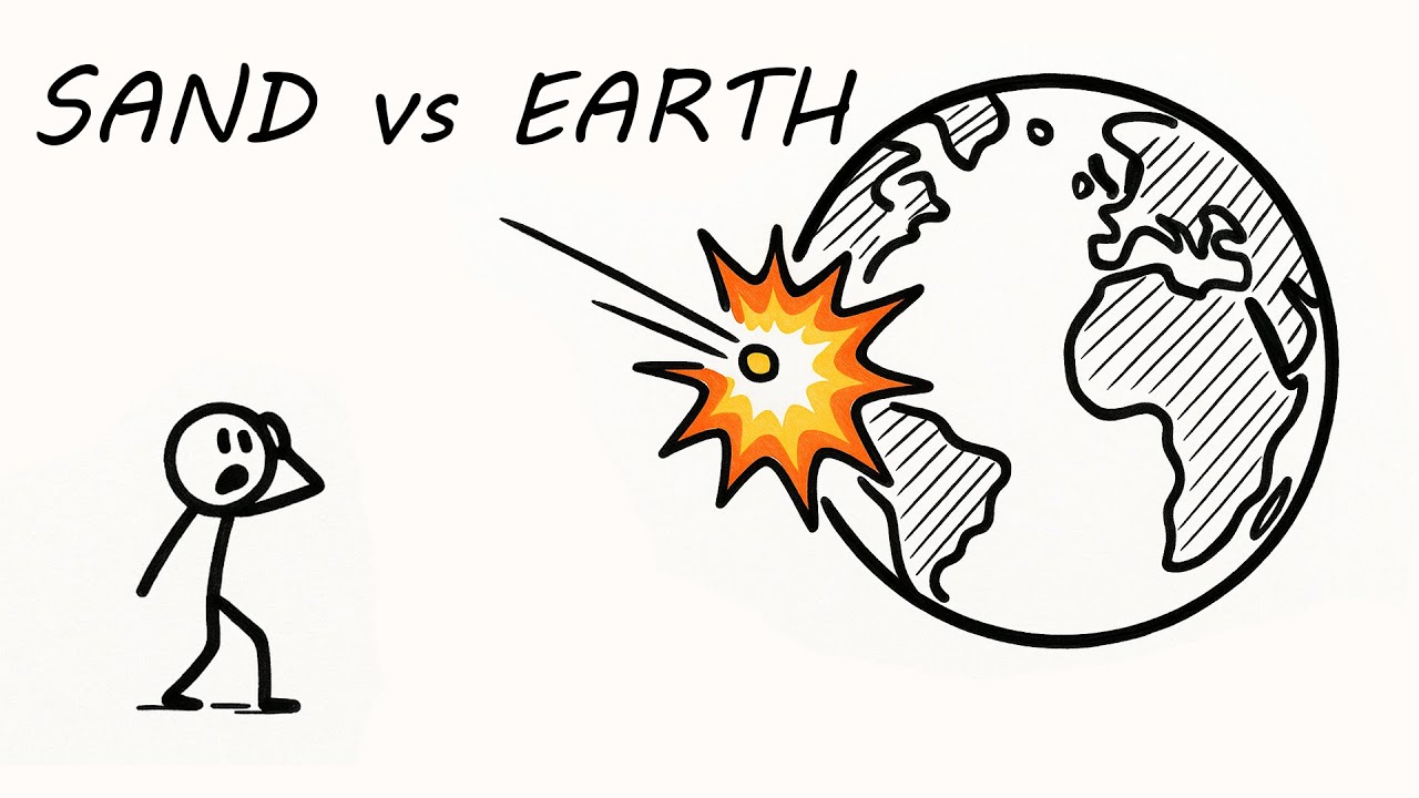 What If a Grain of Sand Hit Earth at the Speed of Light?