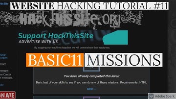 HACK THIS SITE BASIC 11 MISSION || HTS TUTORIAL || TECHNO AYAN ||
