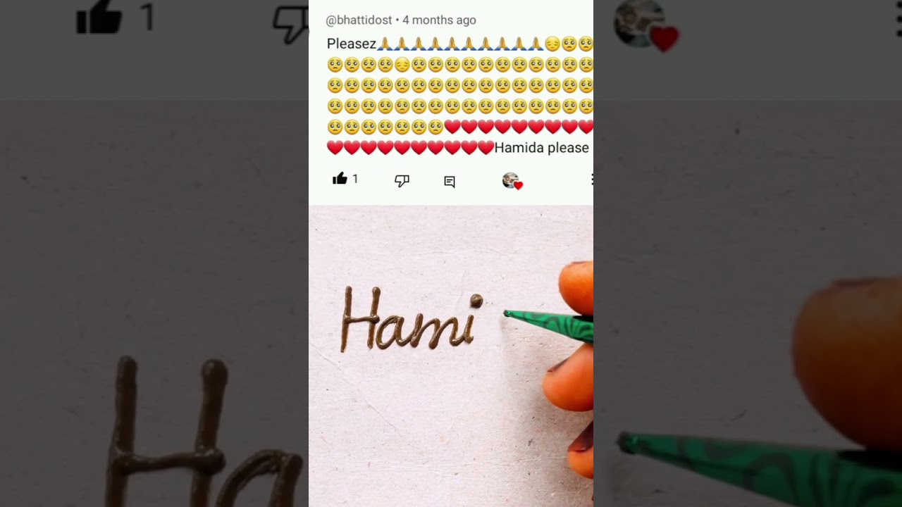 Hamida 💞name ki mehndi design