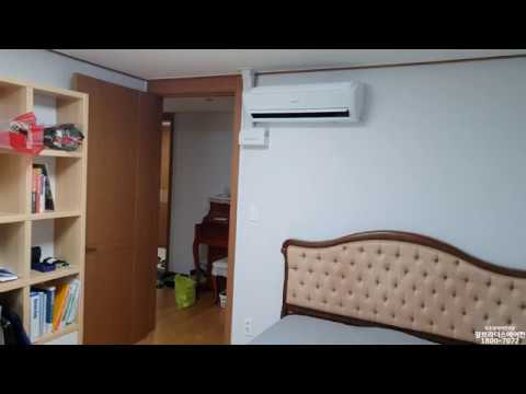 대전시 문화동 하우스토리 1차 아파트 작은방 에어컨 시공 (4K 영상)