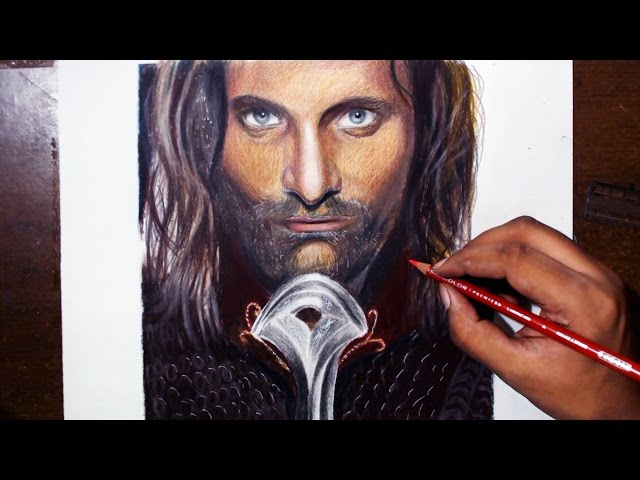 How To Draw Aragorn, Viggo Mortensen, Lord Of The Rings, Step by Step,  Drawing Guide, by Dawn - DragoArt