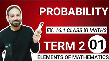 Exercise 16.1 class 11 maths elements of mathematics probability Chapter 16