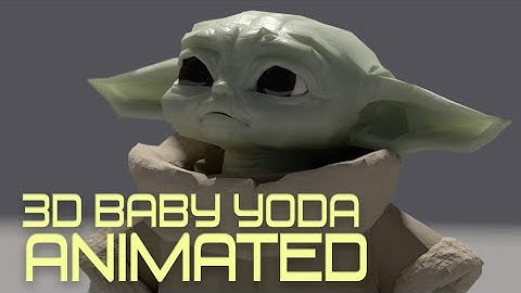 FREE!! - BABY YODA From The Mandalorian - BLENDER PROJECT DOWNLOAD in comments