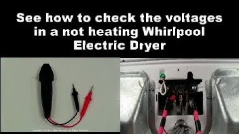Whirlpool Dryer Not Getting Hot - Check The Voltages At The Terminal Block!