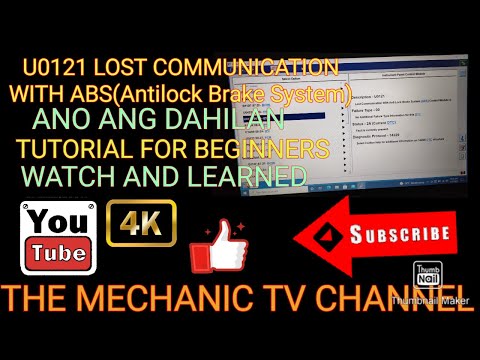 # U0121 LOST COMUNICATION WITH ABS(Anti Lock Brake System) ANU ANG DAHILAN/TUTORIAL FOR BEGINNERS