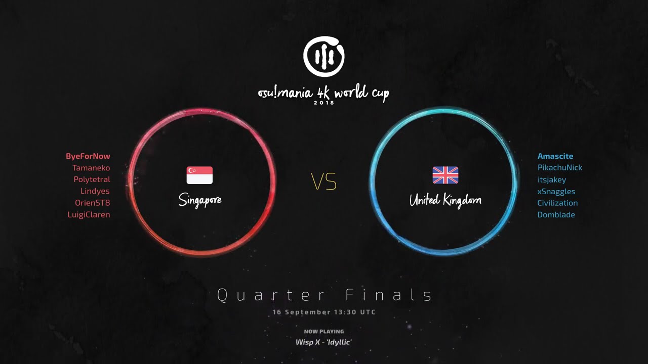 osu!mania 4K World Cup 2018 - Quarterfinals (Part 2)
