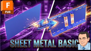 Fusion 360 Sheet Metal Tutorial | Wall TV Mount (Part 1 – Base Plate Design)