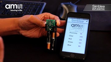 Simblee ams TMG4903 Gesture, Color & Proximity Sensor IoT Kit - RFD77808