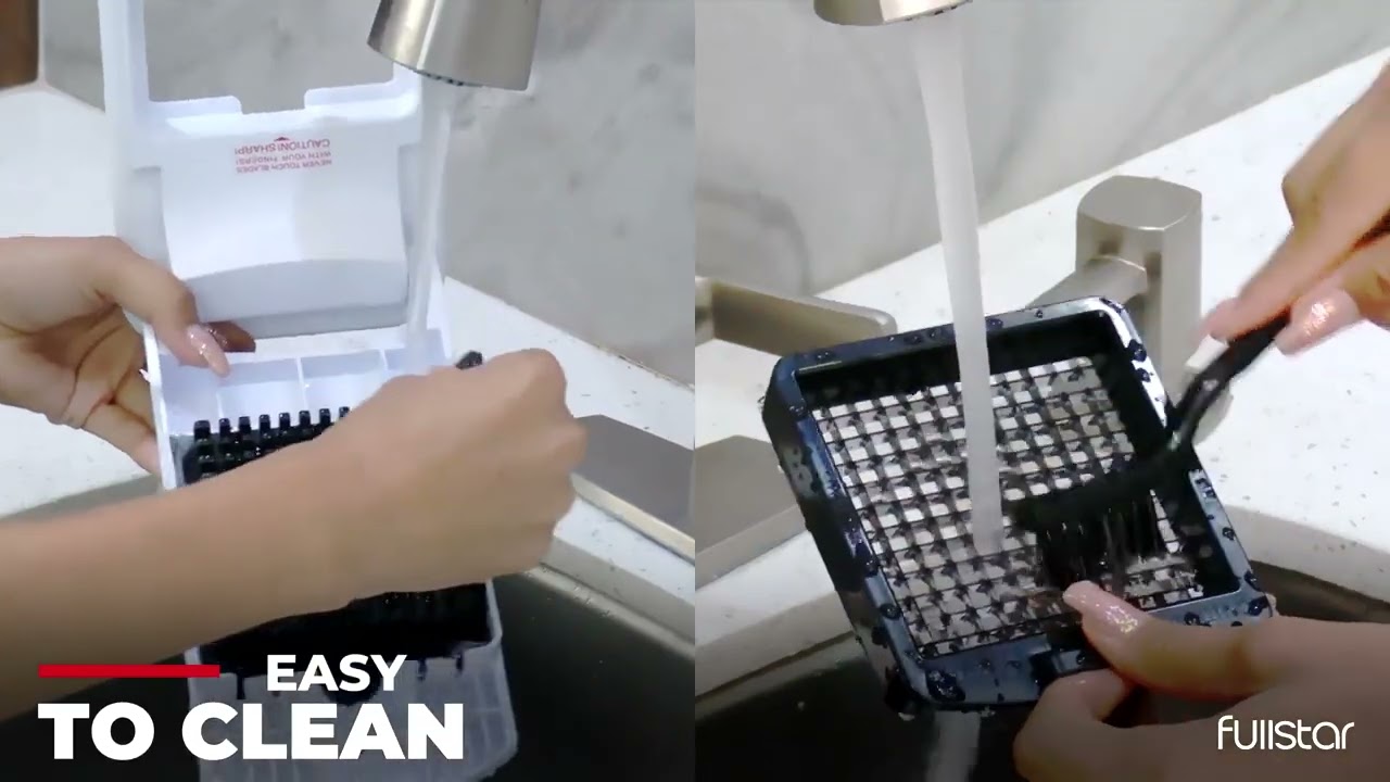Multi Blade French Fry Cutter & Veggie Dicer | Includes Bonus Handheld Spiralizer & Kitchen Gadgets