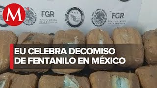 EU felicita a México por decomiso de 80 mil pastillas de fentanilo en Sinaloa