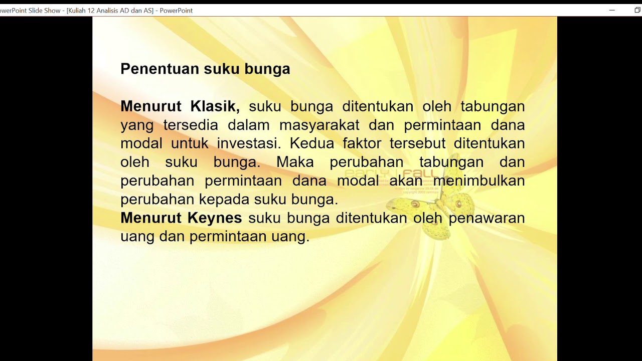 Kuliah 12 Analisis AD dan AS
