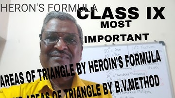 AREAS OF TRIANGLE BY HEROIN