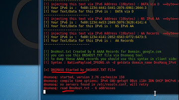 Chapter 6 - Video [2] , DATA Transferring Technique by DNS Traffic AAAA Records